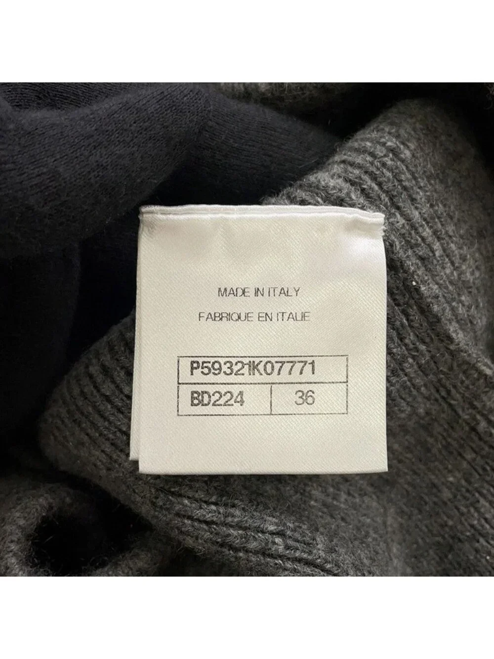 Chanel Dress Knit CC Logo Cashmere 36
